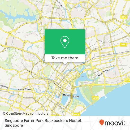 Singapore Farrer Park Backpackers Hostel map