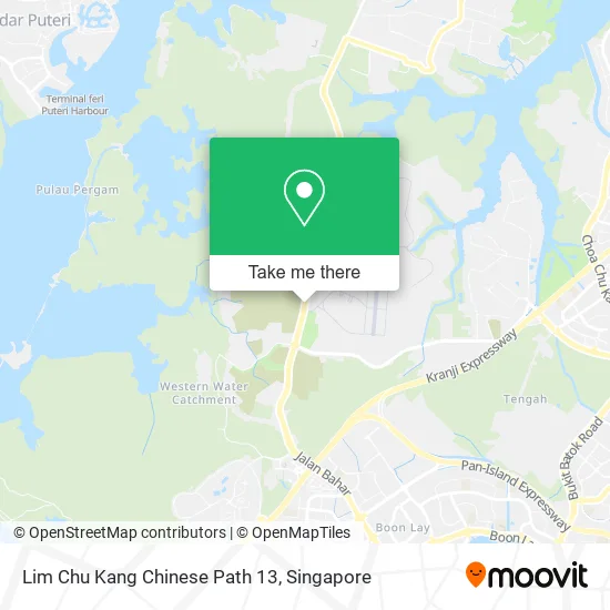Lim Chu Kang Chinese Path 13 map