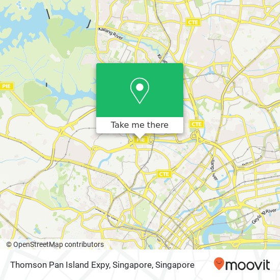 Thomson Pan Island Expy, Singapore map