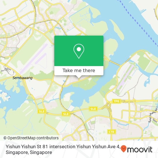 Yishun Yishun St 81 intersection Yishun Yishun Ave 4, Singapore地图