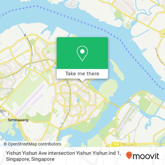 Yishun Yishun Ave intersection Yishun Yishun Ind 1, Singapore地图