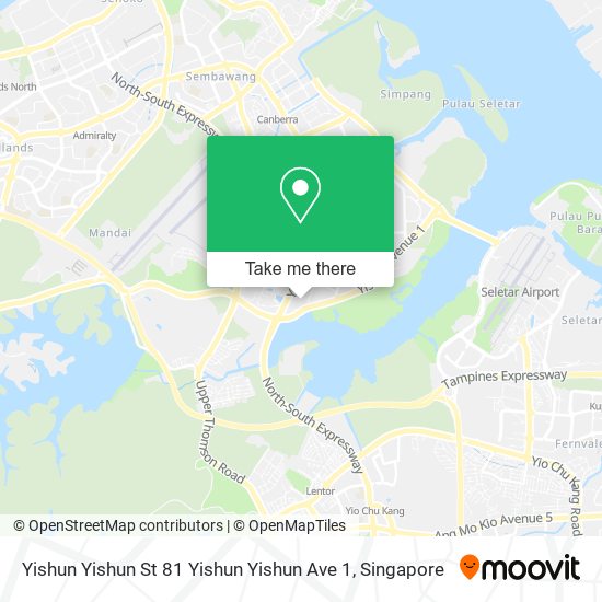 Yishun Yishun St 81 Yishun Yishun Ave 1地图