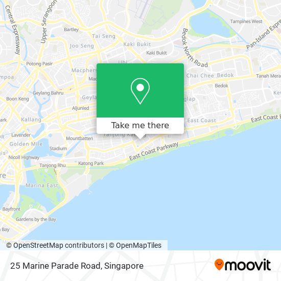 25 Marine Parade Road map