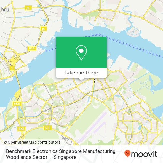 Benchmark Electronics Singapore Manufacturing, Woodlands Sector 1 map