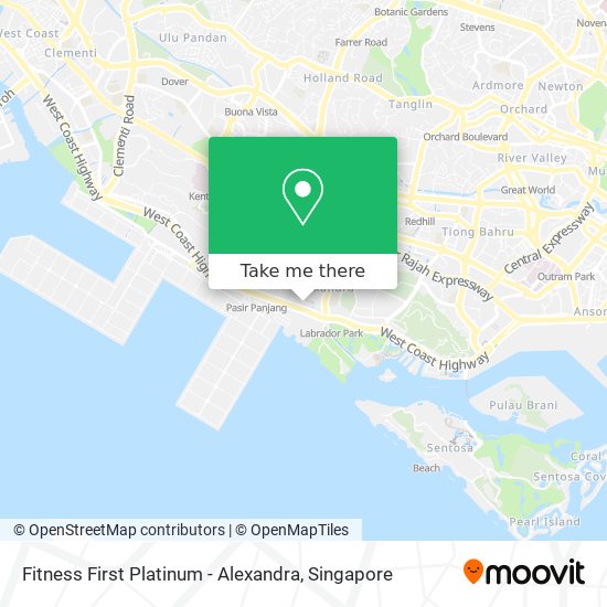 Fitness First Platinum - Alexandra map