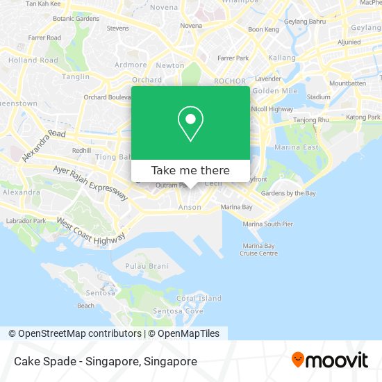 Cake Spade - Singapore map