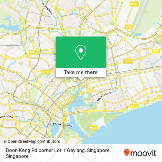 Boon Keng Rd corner Lor 1 Geylang, Singapore map