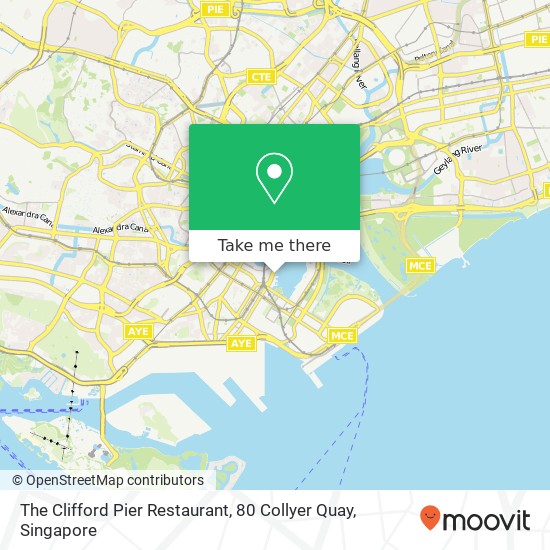 The Clifford Pier Restaurant, 80 Collyer Quay地图