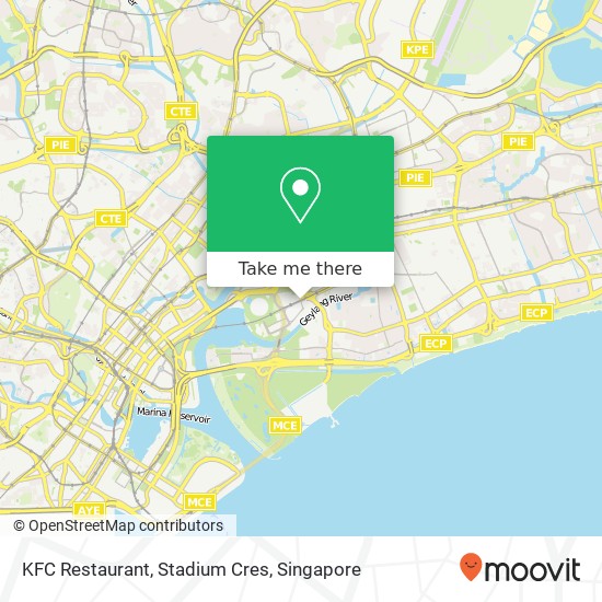 KFC Restaurant, Stadium Cres地图