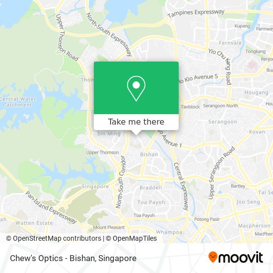 Chew's Optics - Bishan map