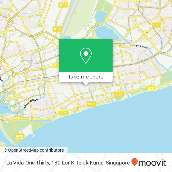 La Vida-One Thirty, 130 Lor K Telok Kurau地图