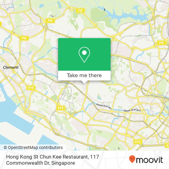 Hong Kong St Chun Kee Restaurant, 117 Commonwealth Dr map