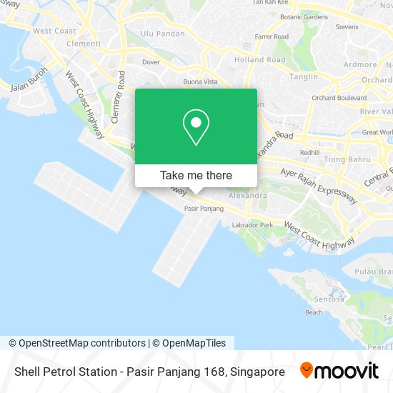 Shell Petrol Station - Pasir Panjang 168 map