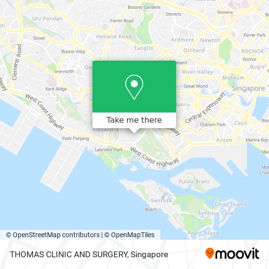 THOMAS CLINIC AND SURGERY map