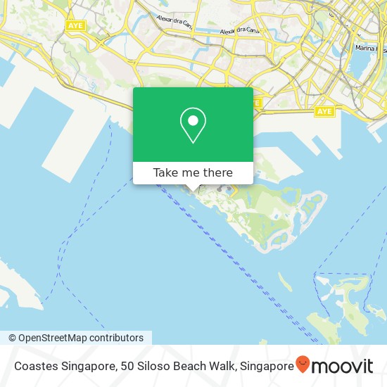 Coastes Singapore, 50 Siloso Beach Walk map