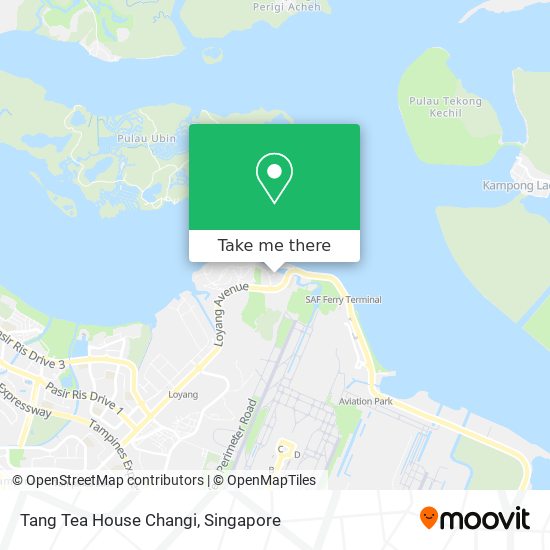 Tang Tea House Changi map
