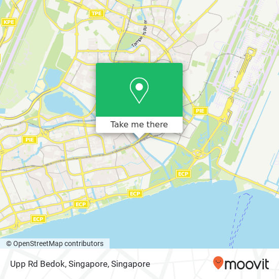 Upp Rd Bedok, Singapore地图