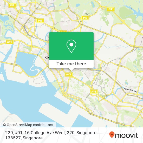 220, #01, 16 College Ave West, 220, Singapore 138527 map