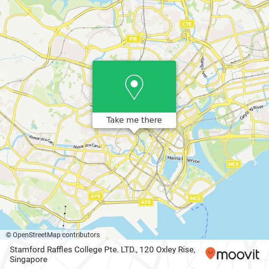 Stamford Raffles College Pte. LTD., 120 Oxley Rise map