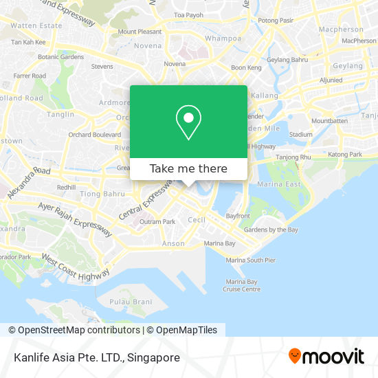 Kanlife Asia Pte. LTD.地图