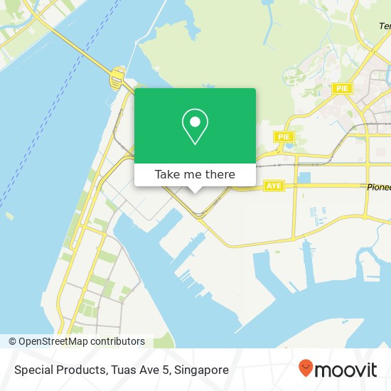 Special Products, Tuas Ave 5 map