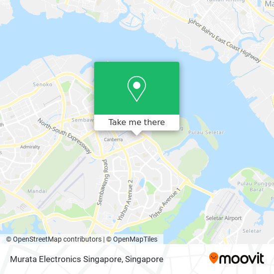 Murata Electronics Singapore map