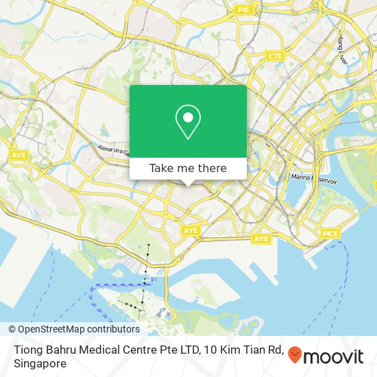 Tiong Bahru Medical Centre Pte LTD, 10 Kim Tian Rd map