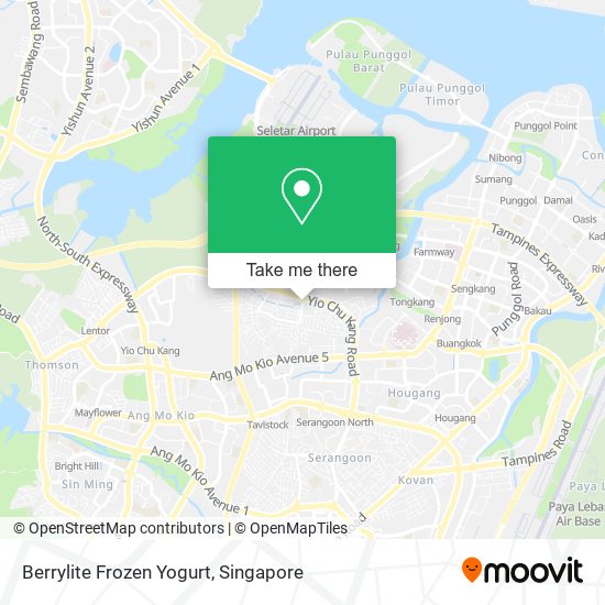 Berrylite Frozen Yogurt map