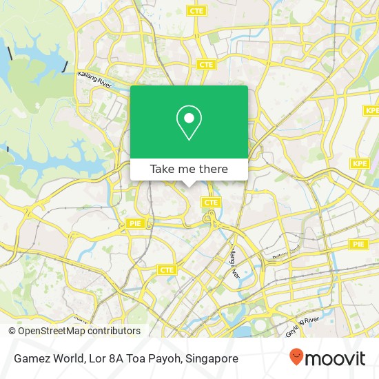 Gamez World, Lor 8A Toa Payoh map