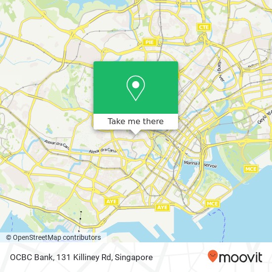 OCBC Bank, 131 Killiney Rd map