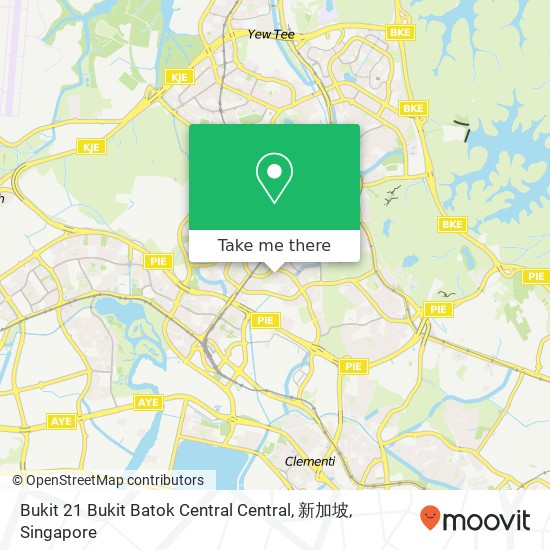 Bukit 21 Bukit Batok Central Central, 新加坡地图