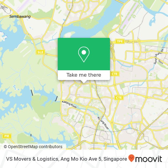 VS Movers & Logistics, Ang Mo Kio Ave 5 map