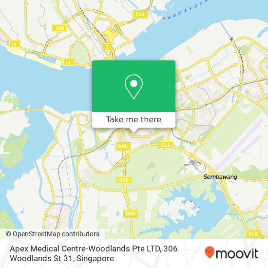 Apex Medical Centre-Woodlands Pte LTD, 306 Woodlands St 31 map