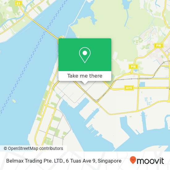 Belmax Trading Pte. LTD., 6 Tuas Ave 9 map