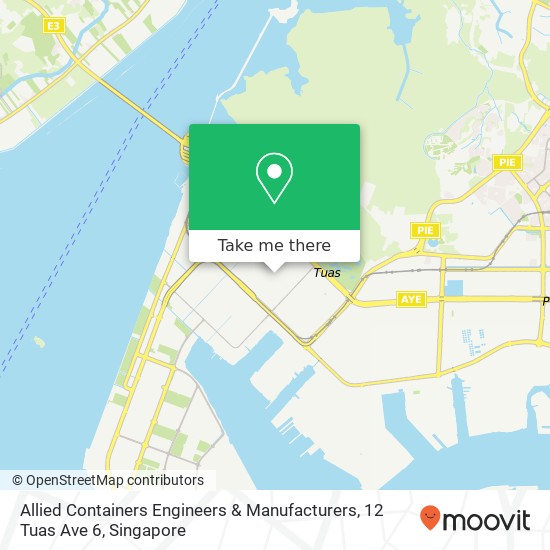 Allied Containers Engineers & Manufacturers, 12 Tuas Ave 6地图