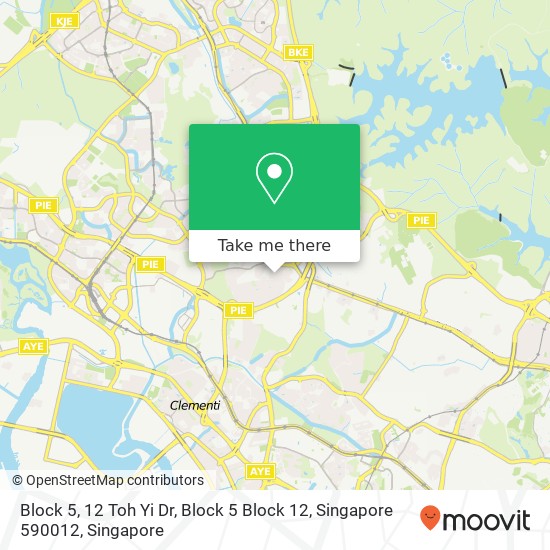 Block 5, 12 Toh Yi Dr, Block 5 Block 12, Singapore 590012地图