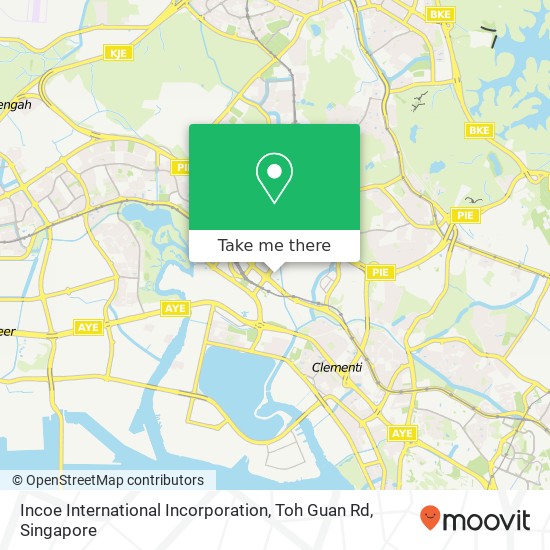 Incoe International Incorporation, Toh Guan Rd map