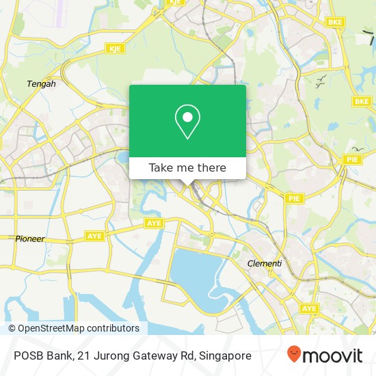 POSB Bank, 21 Jurong Gateway Rd map
