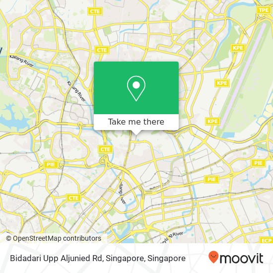 Bidadari Upp Aljunied Rd, Singapore map