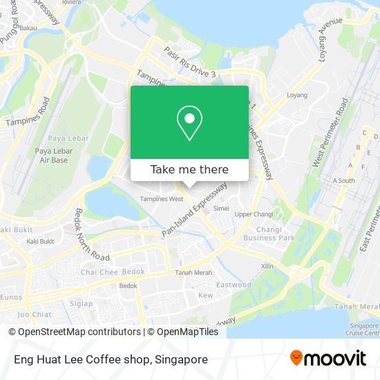 Eng Huat Lee Coffee shop map