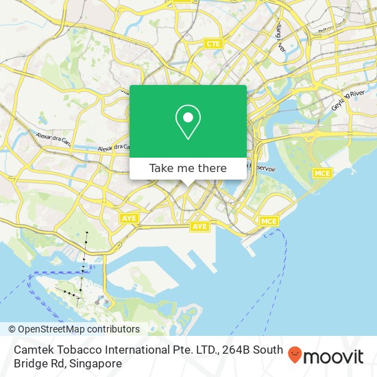 Camtek Tobacco International Pte. LTD., 264B South Bridge Rd地图