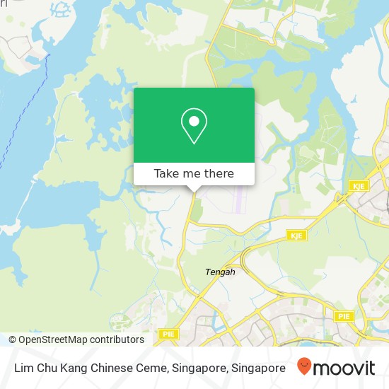Lim Chu Kang Chinese Ceme, Singapore map