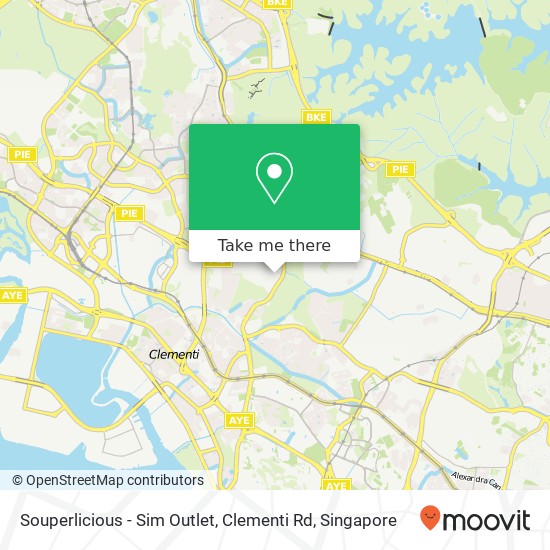 Souperlicious - Sim Outlet, Clementi Rd map