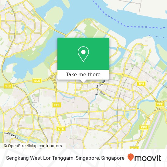 Sengkang West Lor Tanggam, Singapore map
