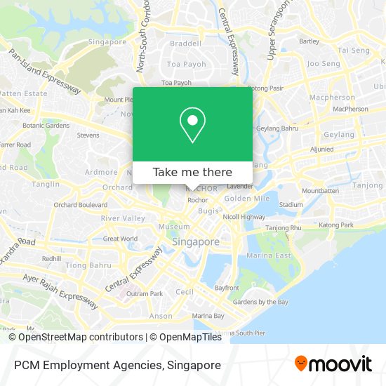 PCM Employment Agencies map