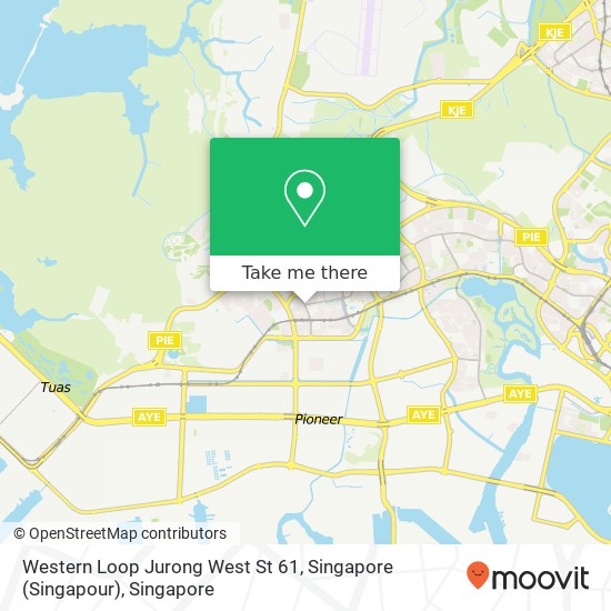 Western Loop Jurong West St 61, Singapore (Singapour) map