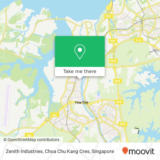 Zenith Industries, Choa Chu Kang Cres map