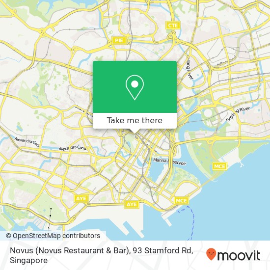 Novus (Novus Restaurant & Bar), 93 Stamford Rd map