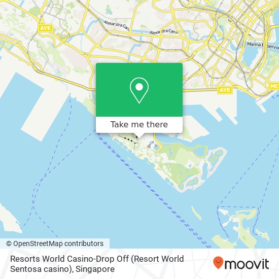 Resorts World Casino-Drop Off (Resort World Sentosa casino) map