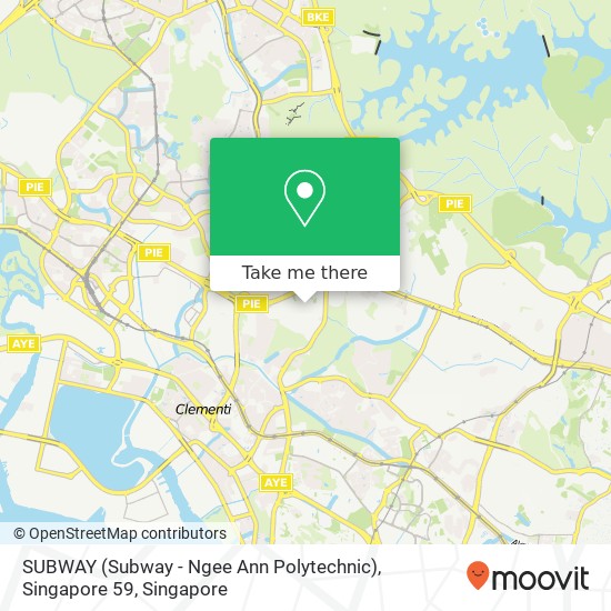 SUBWAY (Subway - Ngee Ann Polytechnic), Singapore 59 map